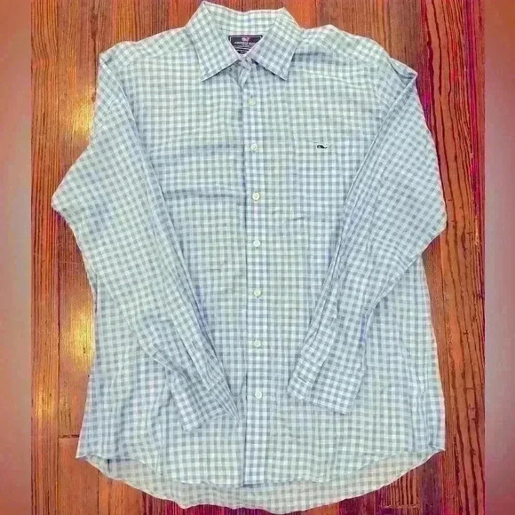 vineyard vines by shep ian Slim Fit Tucker Shirt Sz Large - Picture 1 of 4